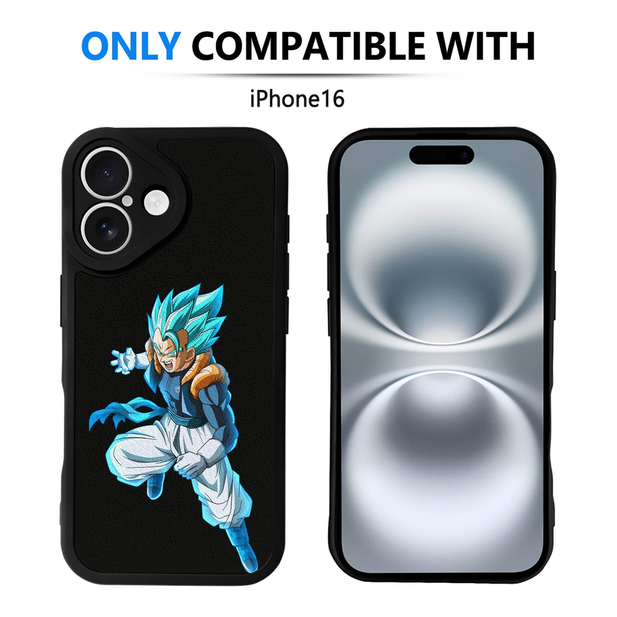 （画像用） ドラゴンボール ベジータ四世（Bejīta Yonsei）DRAGON BALL Vegeta IV 【iPhone 16シリーズ対応】シリコンスマホケース（レザー調） 材質：シリコン